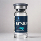 Retatrutide 10mg lyophilised peptide vial for laboratory research use only
